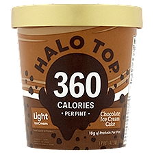Halo Top Light Chocolate Ice Cream Cake, 1 pint