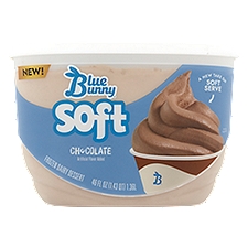 Blue Bunny Chocolate Soft Frozen Dairy Dessert, 46 fl oz