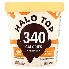 Halo Top Caramel Cheesecake Light Ice Cream, 1 pint, 1 Pint