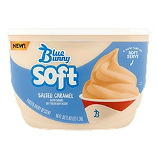 Blue Bunny Salted Caramel Soft Frozen Dairy Dessert, 46 fl oz