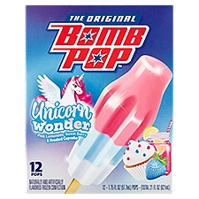 Bomb Pop The Original Unicorn Wonder Pops, 1.75 fl oz, 12 count, 21 Fluid ounce