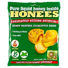 Honees Honey Menthol Eucalytpus Drops, 20 count, 3.5 oz, 20 Each