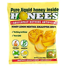 Honees Honey Lemon Menthol Eucalytpus Drops, 20 count, 3.5 oz, 20 Each