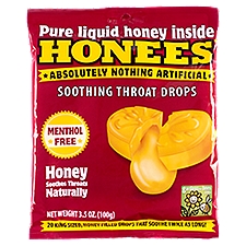 Honees Honey Soothing Throat Drops, 20 count, 3.5 oz, 20 Each