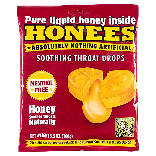 Honees Honey Soothing Throat Drops, 20 count, 3.5 oz