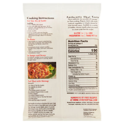 A Taste of Thai Linguine Rice Noodles, 16 oz - ShopRite