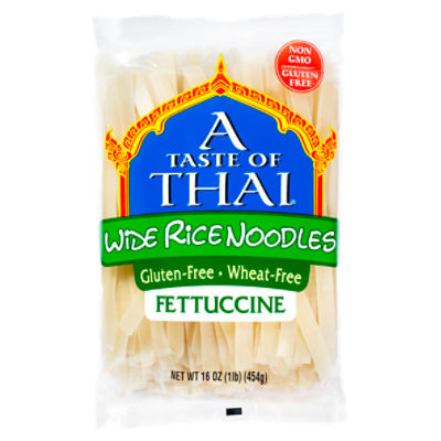 A Taste of Thai Fettuccine Wide Rice Noodles, 16 oz