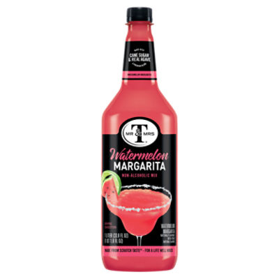 Mr & Mrs T Watermelon Margarita Mix, 1 L Bottle ShopRite