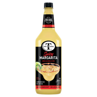 Mr & Mrs T Spicy Margarita Mix, 1 L bottle