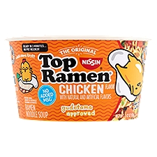 Nissin The Original Top Ramen Chicken Flavor Ramen Noodle Soup, 3.42 oz, 3.42 Ounce
