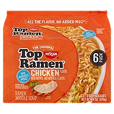 Nissin Top Ramen Chicken Flavor Ramen Noodle Soup, 18 Ounce