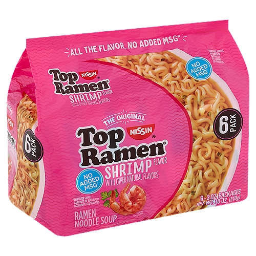 Nissin Top Ramen The Original Shrimp Flavor Ramen Noodle Soup, 18 oz