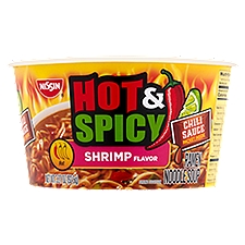 Nissin Bowl Noodles Hot & Spicy Ramen Noodle Soup, 3.27 Ounce