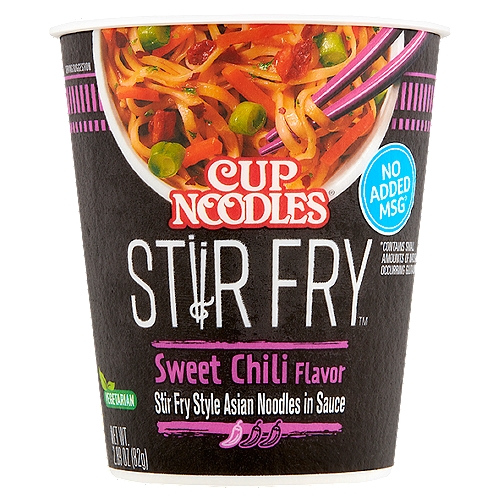 Nissin Cup Noodles Stir Fry Sweet chili Flavor Noodles, 2.89 oz