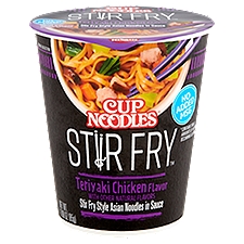 Nissin Cup Noodles Teriyaki Chicken Flavor, Stir Fry Style Asian Noodles in Sauce, 3 Ounce