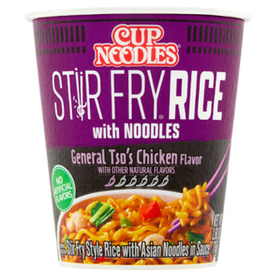 Nissin Cup Noodles Stir Fry General Tso's Chicken Flavor Rice with ...