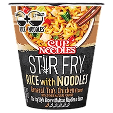 Cup Noodles Stir Fry Rice with Noodles General Tso's Chicken