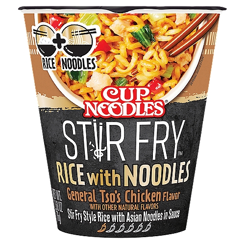 Cup Noodles Stir Fry Rice with Noodles General Tso's Chicken