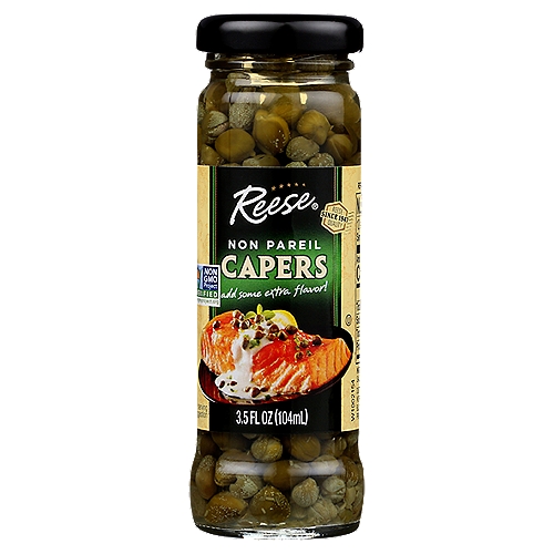 Reese Non Pareil Capers, 3.5 fl oz
Reese Capers - slightly tart herb buds - add a burst of flavor to pasta, pizza, fish, sauces and salads. Give your favorite foods an extra zing with Reese Capers