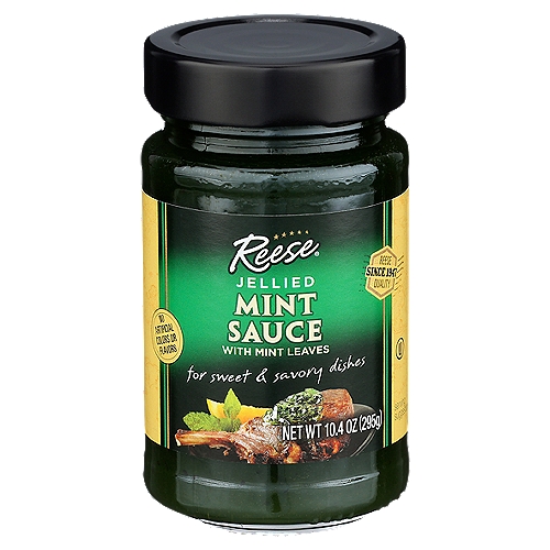 Reese Jellied Mint Sauce with Mint Leaves, 10.4 oz
