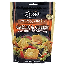 Reese Whole Grain Large Cut Garlic & Cheese Premium Croutons, 5 oz
