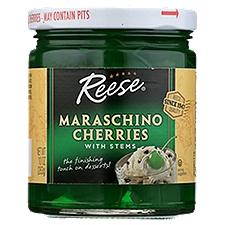 Reese Maraschino Cherries with Stems, 10 oz