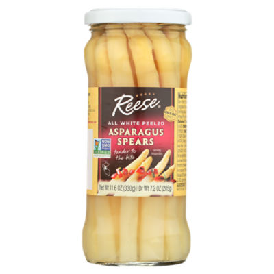 Reese All White Peeled Asparagus Spears, 11.6 oz ShopRite