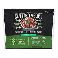 Reese Cutting Vedge Sweet Italian Plant-Based Sliced Sausage, 8 oz