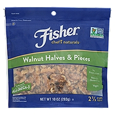 Fisher Chefs Naturals Walnut Halves & Pieces, 10 oz