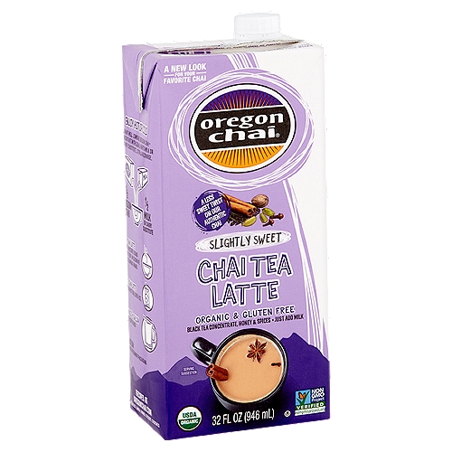 Oregon Chai Slightly Sweet Chai Tea Latte, 32 fl oz