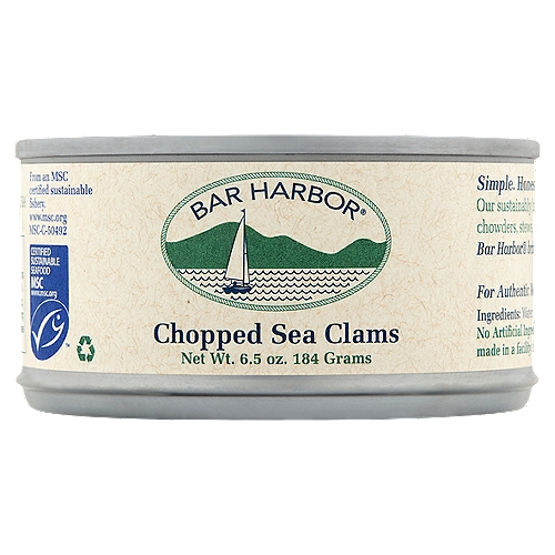 Simple. Honest. Seafood.nOur sustainably harvested, large-cut clams are excellent for salads, chowders, stews, stuffing and dips. It's as close to the sea as you can be!