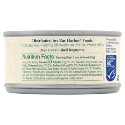 Bar Harbor Natural Clam Juice 8 Oz, Canned Tuna & Seafood