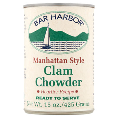 Bar Harbor Manhattan Style Clam Chowder, 15 oz, 15 Ounce