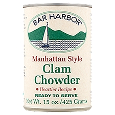 Bar Harbor Manhattan Style Clam Chowder, 15 oz, 15 Ounce