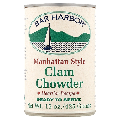 Bar Harbor Manhattan Style Clam Chowder, 15 oz