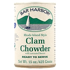 Bar Harbor Rhode Island Style Clam Chowder, 15 oz