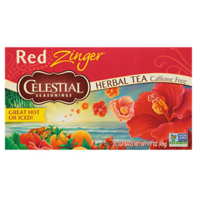 Celestial Seasonings Red Zinger Herbal Tea Bags, 20 count, 1.7 oz