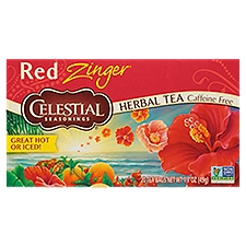 Celestial Seasonings Red Zinger Herbal, Tea Bags, 1.7 Ounce