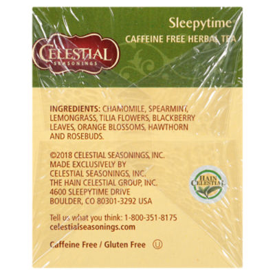 Sleepytime Herbal Tea K-Cup Pods – Celestial Seasonings - Hain