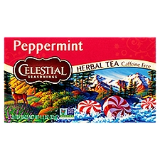 Celestial Seasonings Peppermint Herbal, Tea Bags, 20 Each