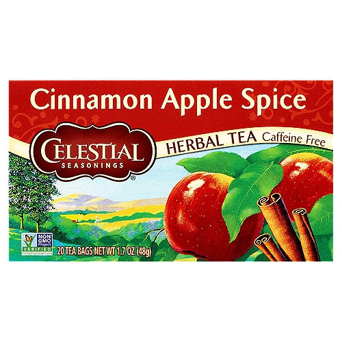 Celestial Seasonings Cinnamon Apple Spice Herbal Tea Bags, 20 count, 1.7 oz
Blendmaster's Notes
Cinnamon Apple Spice
“This lively blend is dominated by an aromatic burst of sweet and spicy cinnamon and the flavor of ripe, juicy apples. There's a toasty chocolate note and a hint of creamy caramel in the finish that complements the lasting taste of apples and cinnamon - making this tea warming and invigorating all at once!''
Charlie Baden,
Celestial Seasonings Blendmaster