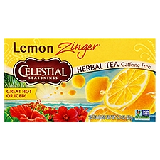 Celestial Seasonings Lemon Zinger Caffeine Free Herbal Tea 20ct