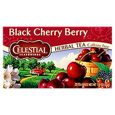 Celestial Seasonings Black Cherry Berry Herbal, Tea Bags, 1.6 Ounce