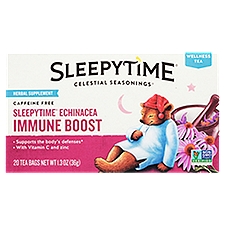Celestial Seasonings Sleepytime Echincea Immune Boost Herbal Supplement, 20 count, 1.3 oz