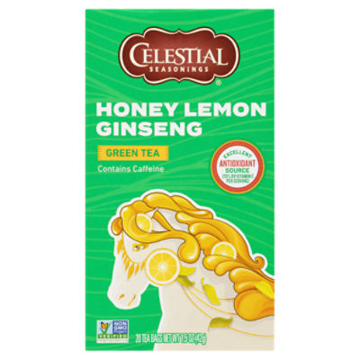 Celestial Seasonings® Honey Lemon Ginseng Green Tea Bags 20 ct Box