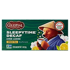 Celestial Seasonings Sleepytime Tea Bags, Decaf Lemon Jasmine Green, 20 Each