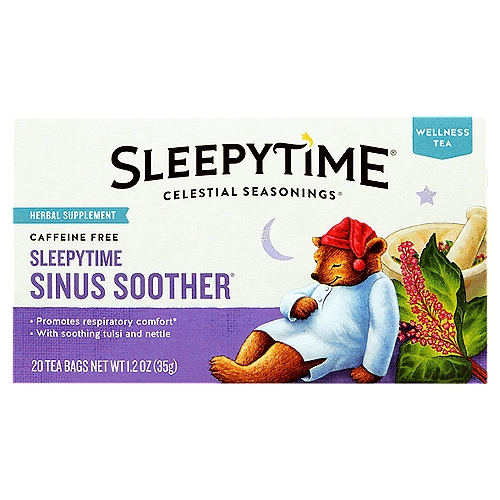 Celestial Seasonings Sleepytime Sinus Soother Wellness Tea, 20 count, 1.2 oz