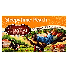 Celestial Seasonings Sleepytime Peach Caffeine Free, Herbal Tea Bags, 1.1 Ounce