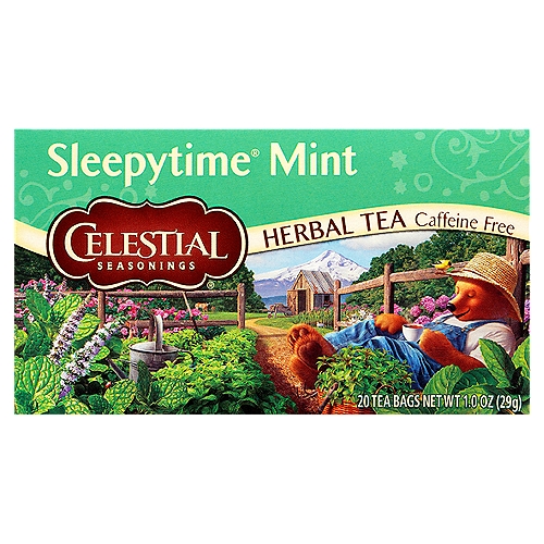 Celestial Seasonings Sleepytime Mint Herbal Tea Bags, 20 count, 1.0 oz