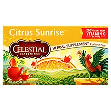 Celestial Seasonings® Citrus Sunrise™ Caffeine Free Herbal Supplement Tea Bags 20 ct Box